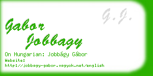 gabor jobbagy business card
